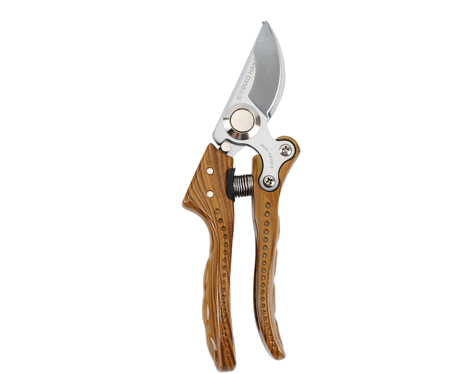 Curved pruning shears