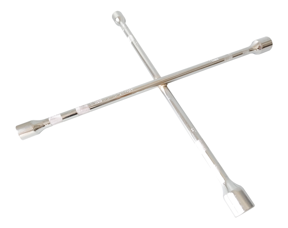 20寸滚花柄十字轮胎扳手